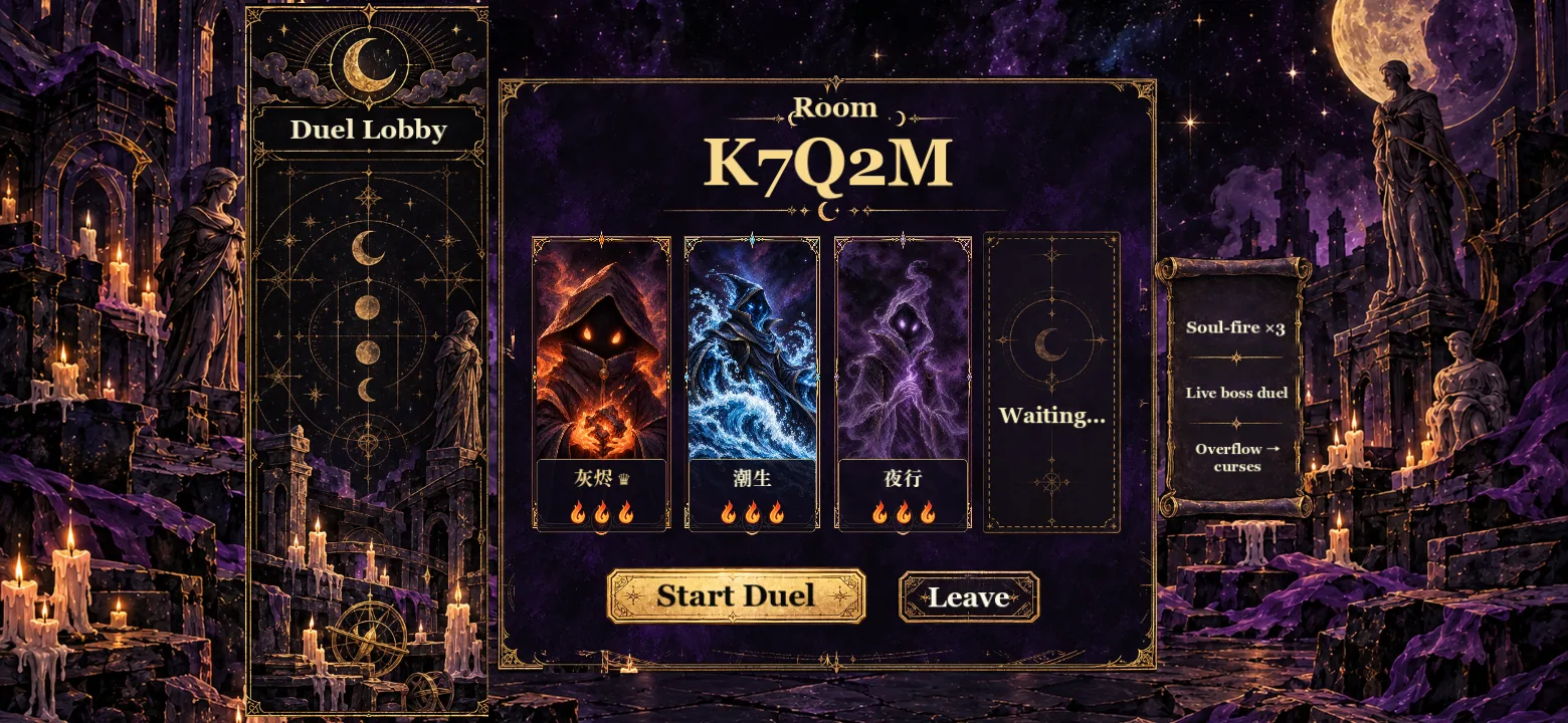 The Soul Duel lobby